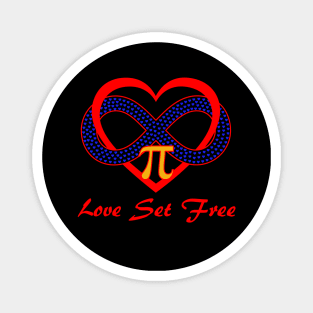 Polyamory Infinity Heart Love Set Free Magnet